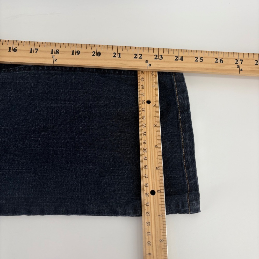 Democracy Straight Leg Ankle Jeans Womens 10 Dark Wash Embroidered - Picture 6 of 8